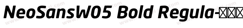 NeoSansW05 Bold Regula字体转换